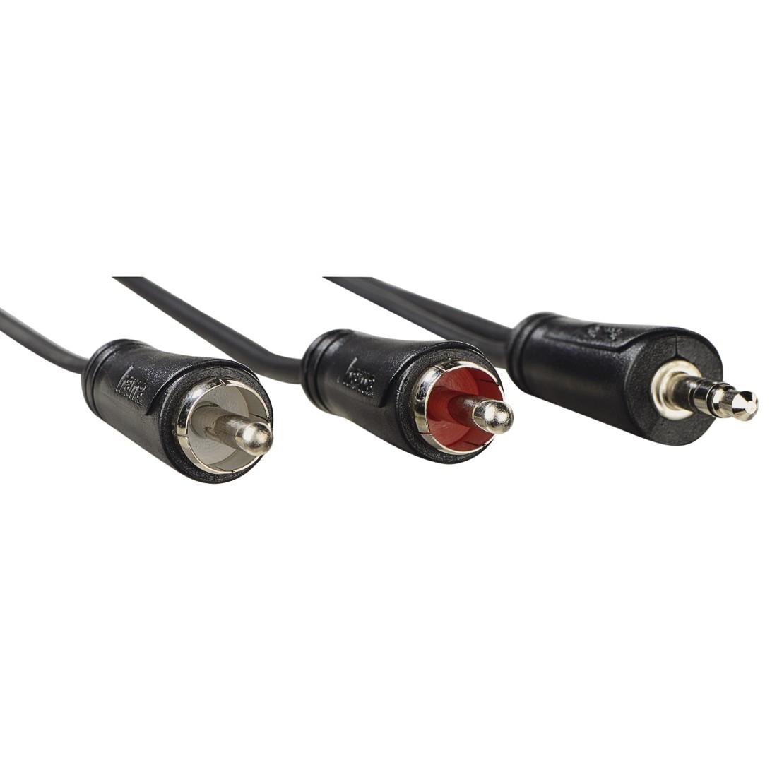 Hama 00205110 аудио кабел 1,5 м 3.5mm 2 x RCA Черен | JAR Computers Hama 00205110 аудио кабел 1,5 м 3.5mm 2 x RCA Черен