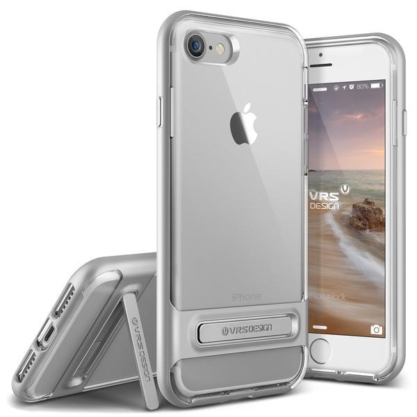 Хибриден удароустойчив кейс за iPhone 8, iPhone 7 - Verus Crystal Bumper Case (сребрист-прозрачен) | JAR Computers Хибриден удароустойчив кейс за iPhone 8, iPhone 7 - Verus Crystal Bumper Case (сребрист-прозрачен)
