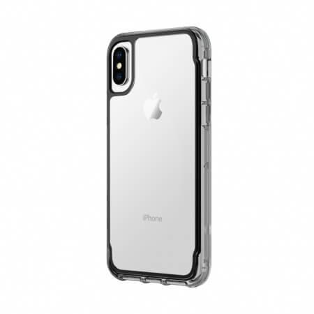 Хибриден удароустойчив кейс за iPhone XS, iPhone X - Griffin Survivor Clear (черен-прозрачен) | JAR Computers Хибриден удароустойчив кейс за iPhone XS, iPhone X - Griffin Survivor Clear (черен-прозрачен)