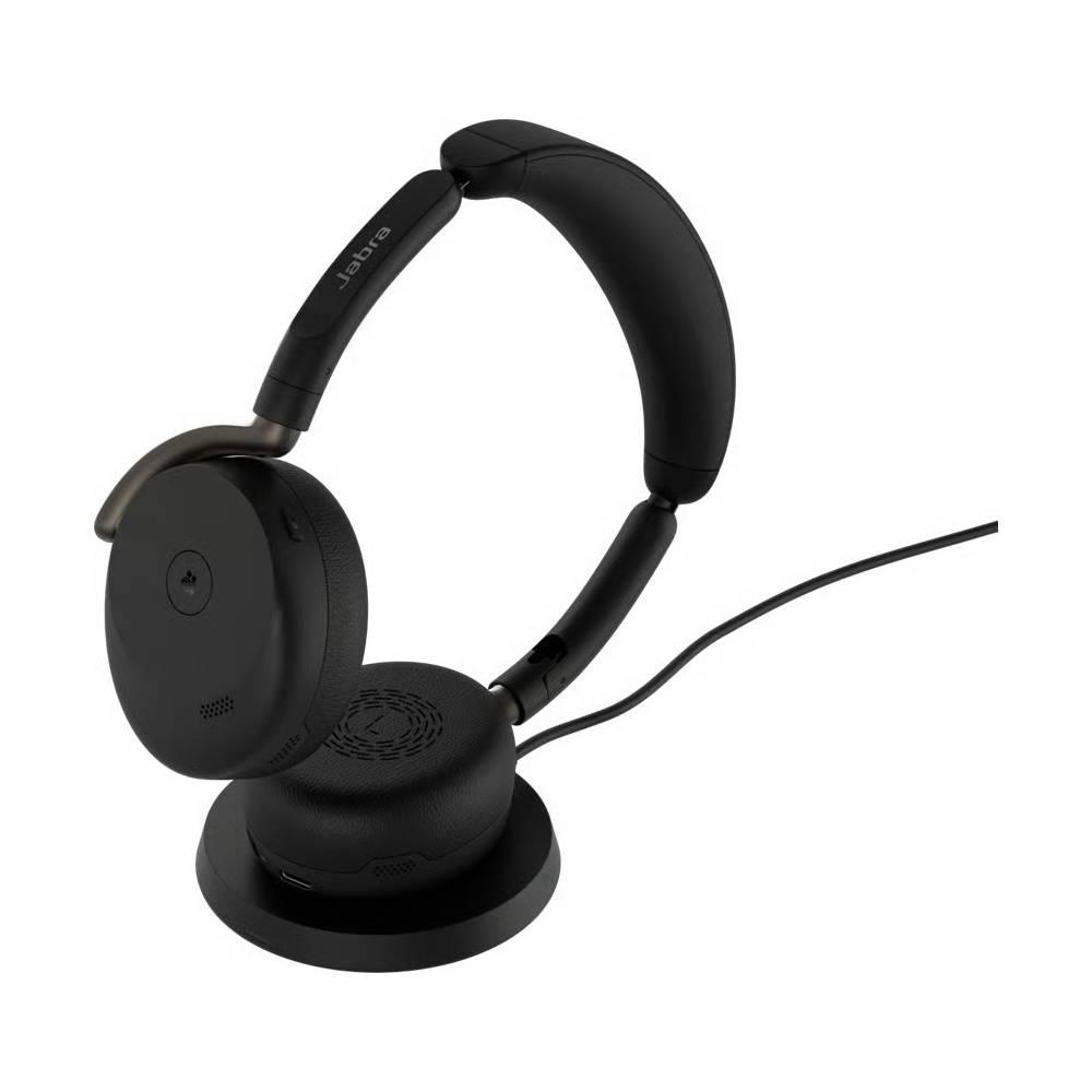 Jabra Evolve3 65 Flex безжични слушалки със зарядна подложка (WLC), ANC, LINK 390c, MS, черни | JAR Computers Jabra Evolve3 65 Flex безжични слушалки със зарядна подложка (WLC), ANC, LINK 390c, MS, черни