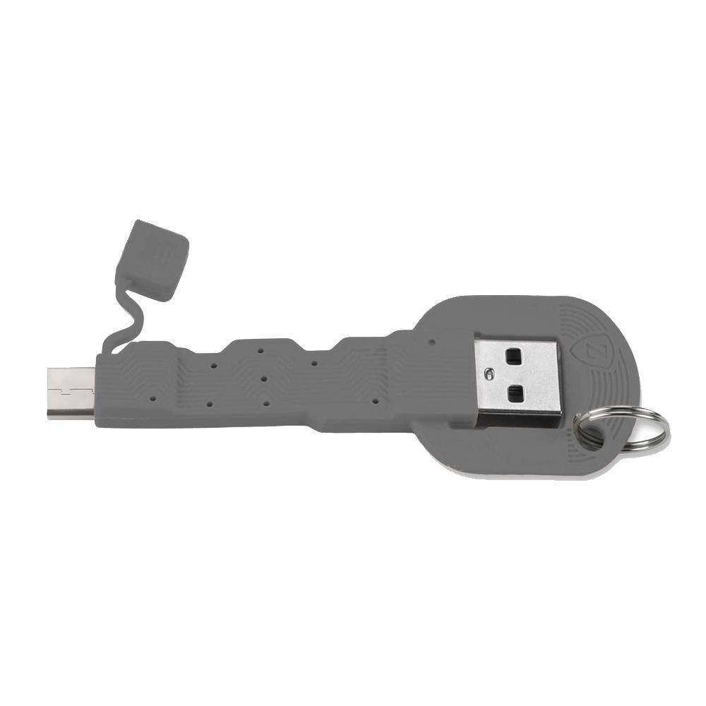 Кабел тип ключодържател за всички устройства с USB-C (8.5 см) - 4smarts Basic KeyLink USB-C Cable (сив) | JAR Computers Кабел тип ключодържател за всички устройства с USB-C (8.5 см) - 4smarts Basic KeyLink USB-C Cable (сив)