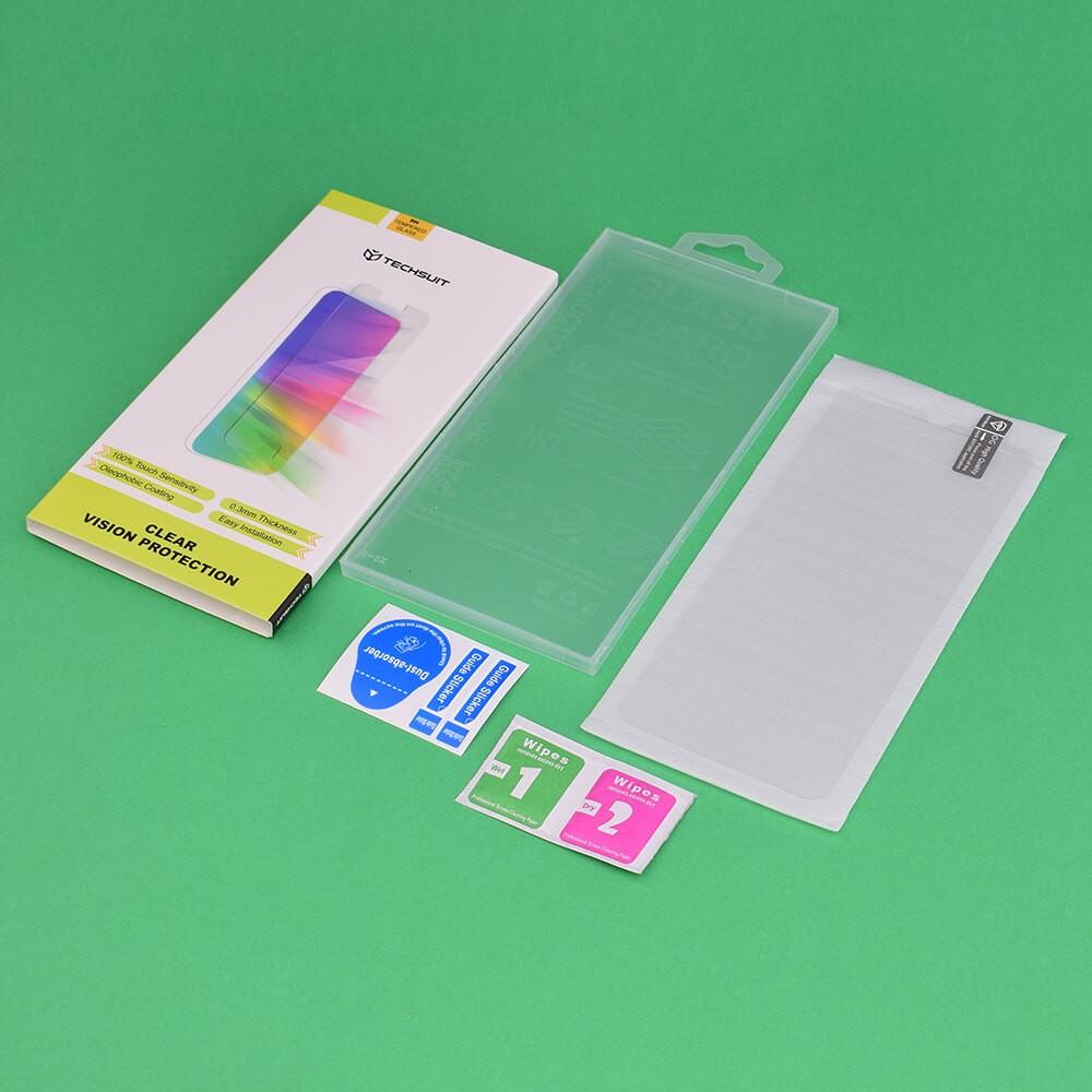 Калено стъклено защитно покритие за дисплея на iPhone 16, iPhone 15 Pro - Techsuit Clear Vision Tempered Glass Screen Protector 2.5D (прозрачен) | JAR Computers Калено стъклено защитно покритие за дисплея на iPhone 16, iPhone 15 Pro - Techsuit Clear Vision Tempered Glass Screen Protector 2.5D (прозрачен)