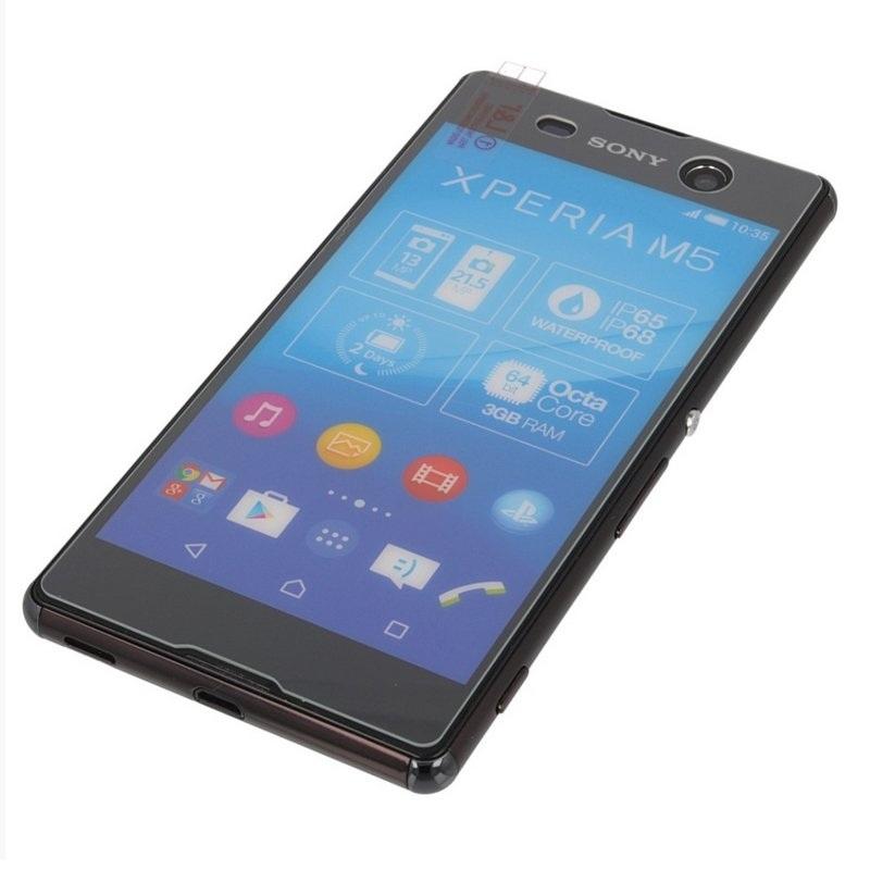 Калено стъклено защитно покритие за дисплея на Sony Xperia M5 - Premium Tempered Glass Protector (прозрачен) | JAR Computers Калено стъклено защитно покритие за дисплея на Sony Xperia M5 - Premium Tempered Glass Protector (прозрачен)