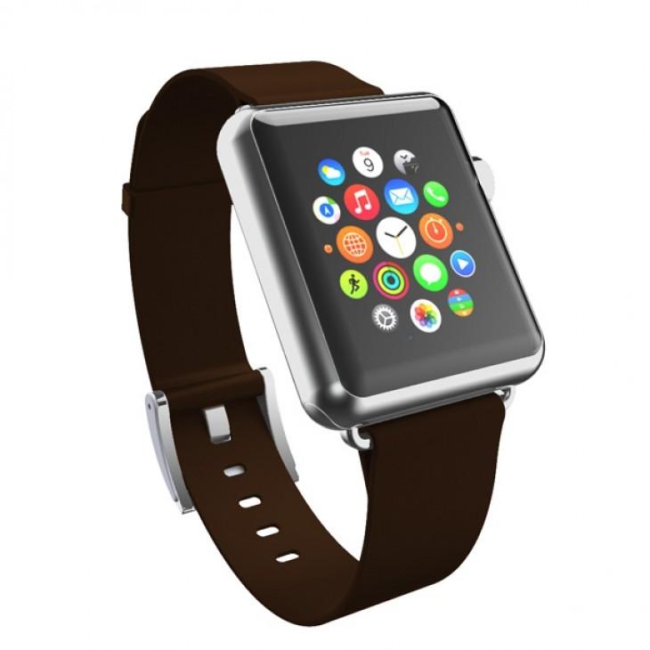 Класическа кожена каишка за Apple Watch 42мм - Incipio Premium Leather Watch Band (кафяв) | JAR Computers Класическа кожена каишка за Apple Watch 42мм - Incipio Premium Leather Watch Band (кафяв)