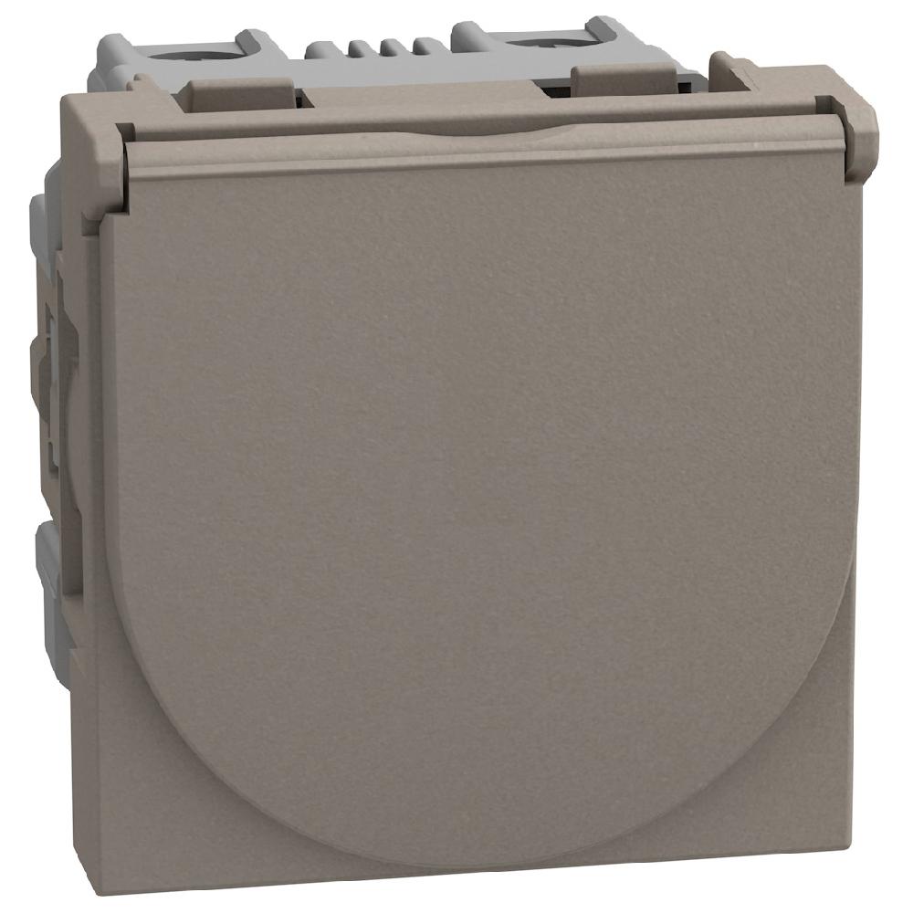 Контакт Шуко с капак 2Р+Е 16А 2M Камък - bticino Light Now YG4141P | JAR Computers Контакт Шуко с капак 2Р+Е 16А 2M Камък - bticino Light Now YG4141P