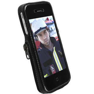 Кожен калъф с предно защитно фолио за iPhone 4/4S - Krusell Classic | JAR Computers Кожен калъф с предно защитно фолио за iPhone 4/4S - Krusell Classic