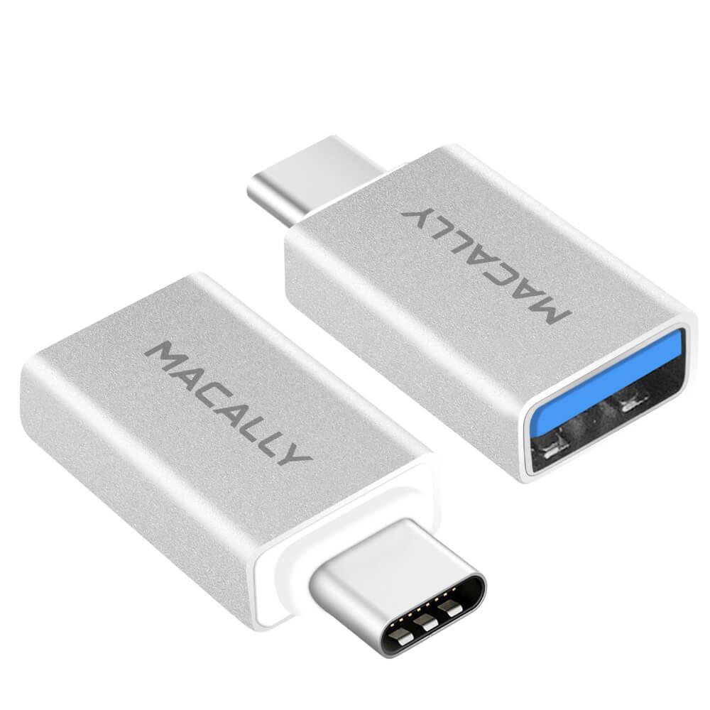 Macally USB-C to USB 3.0 Female Mini Adapter - USB-A адаптер за MacBook и компютри с USB-C порт (2 броя) | JAR Computers Macally USB-C to USB 3.0 Female Mini Adapter - USB-A адаптер за MacBook и компютри с USB-C порт (2 броя)