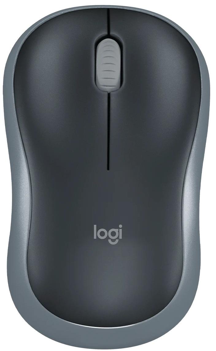 Мишка Logitech - M185, оптична, безжична, Swift Grey | JAR Computers Мишка Logitech - M185, оптична, безжична, Swift Grey