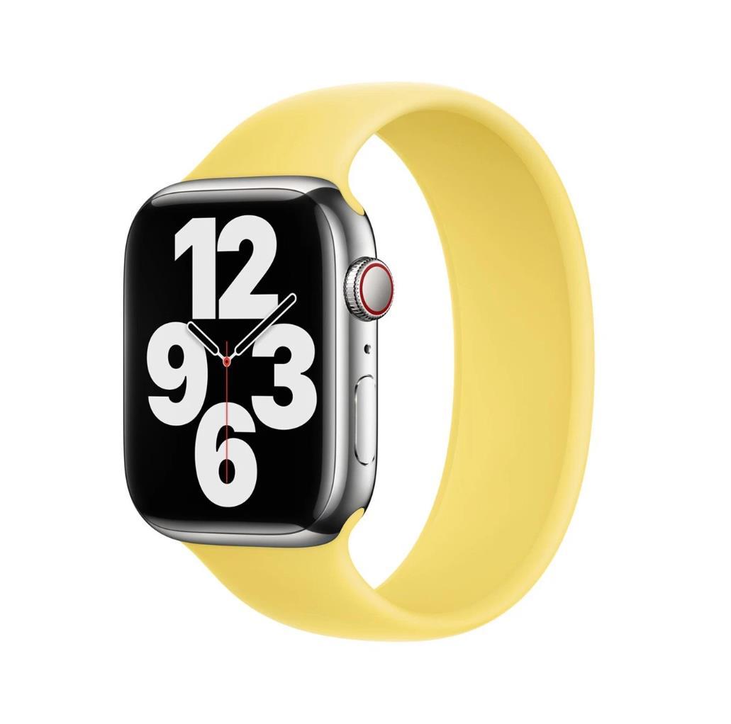 Оригинална силиконова каишка за Apple Watch 44мм, 45мм, 46мм, Ultra, Ultra 2, Ultra 3 49 - Apple Lemon Zest Solo Loop Band Size 9 (разопакован) | JAR Computers Оригинална силиконова каишка за Apple Watch 44мм, 45мм, 46мм, Ultra, Ultra 2, Ultra 3 49 - Apple Lemon Zest Solo Loop Band Size 9 (разопакован)