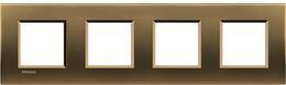 Рамка 4х2 мод. метална правоъгълна Bronze LL Bticino | JAR Computers Рамка 4х2 мод. метална правоъгълна Bronze LL Bticino