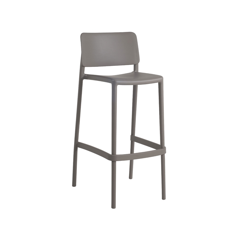 RFG Бар стол Joy S, пластмасов, сив, 75 cm