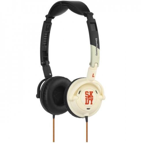 Слушалки с микрофон за iPhone и мобилни устройства - SkullCandy Lowrider Bone (черен-кремав) | JAR Computers Слушалки с микрофон за iPhone и мобилни устройства - SkullCandy Lowrider Bone (черен-кремав)