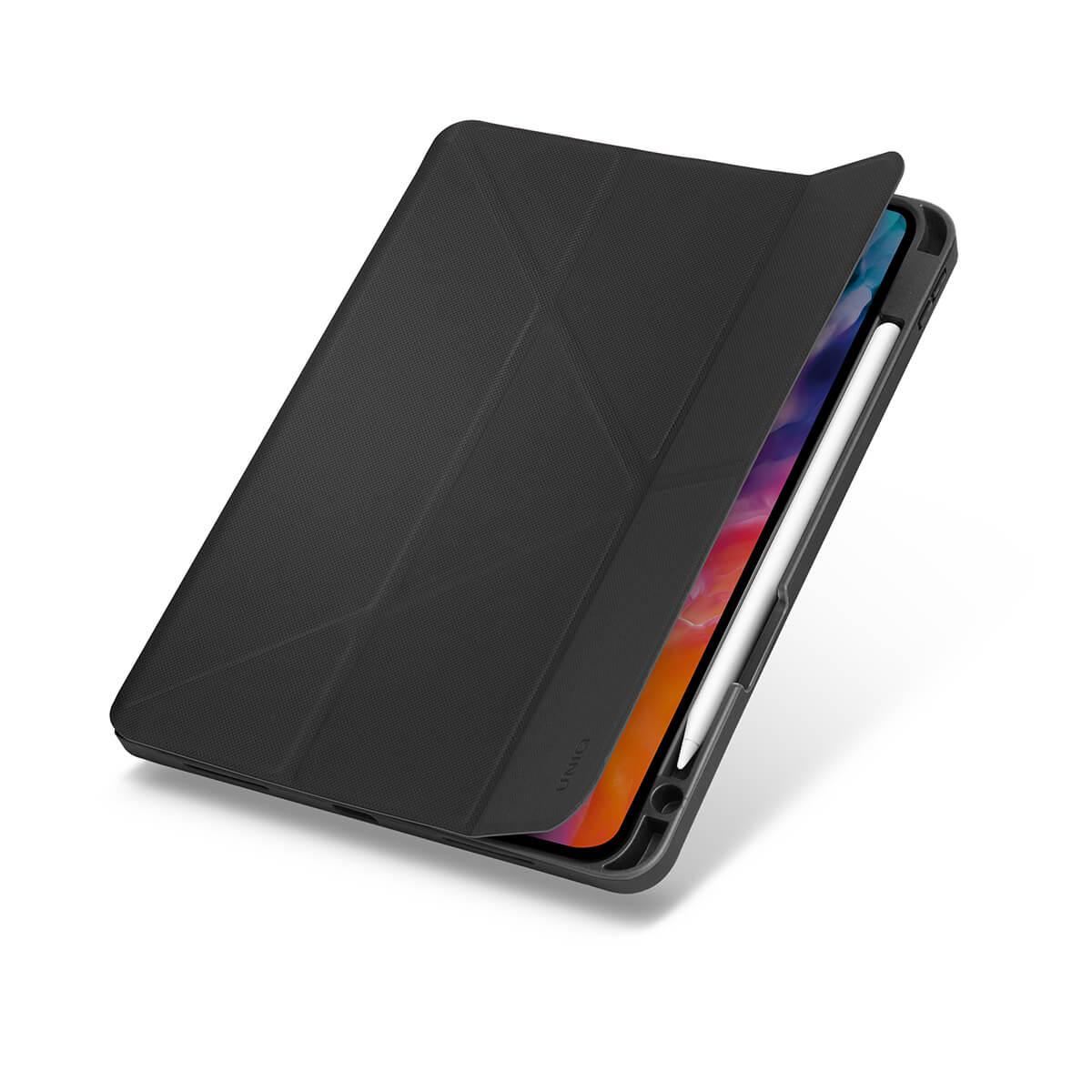 Термополиуретанов (TPU) кейс с поставка и отделение за Apple Pencil 2 за iPad Air 5 (2022), iPad Air 4 (2020) - Uniq Transforma Case (черен) | JAR Computers Термополиуретанов (TPU) кейс с поставка и отделение за Apple Pencil 2 за iPad Air 5 (2022), iPad Air 4 (2020) - Uniq Transforma Case (черен)