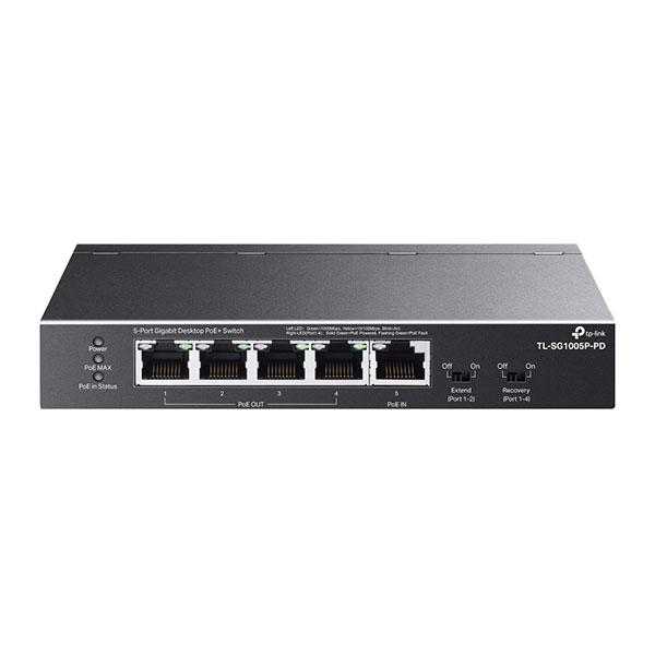 TP-LINK TL-SG1005P-PD, GIGA 5x Switch, PoE | JAR Computers TP-LINK TL-SG1005P-PD, GIGA 5x Switch, PoE