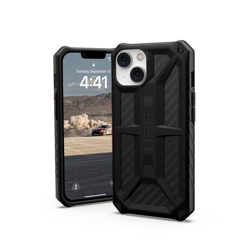 Удароустойчив хибриден кейс за iPhone 14 - Urban Armor Gear Monarch Case (черен-карбон) | JAR Computers Удароустойчив хибриден кейс за iPhone 14 - Urban Armor Gear Monarch Case (черен-карбон)