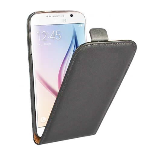 Вертикален кожен калъф с джоб за Samsung Galaxy S6 - Leather Pocket Flip Case (сив) | JAR Computers Вертикален кожен калъф с джоб за Samsung Galaxy S6 - Leather Pocket Flip Case (сив)