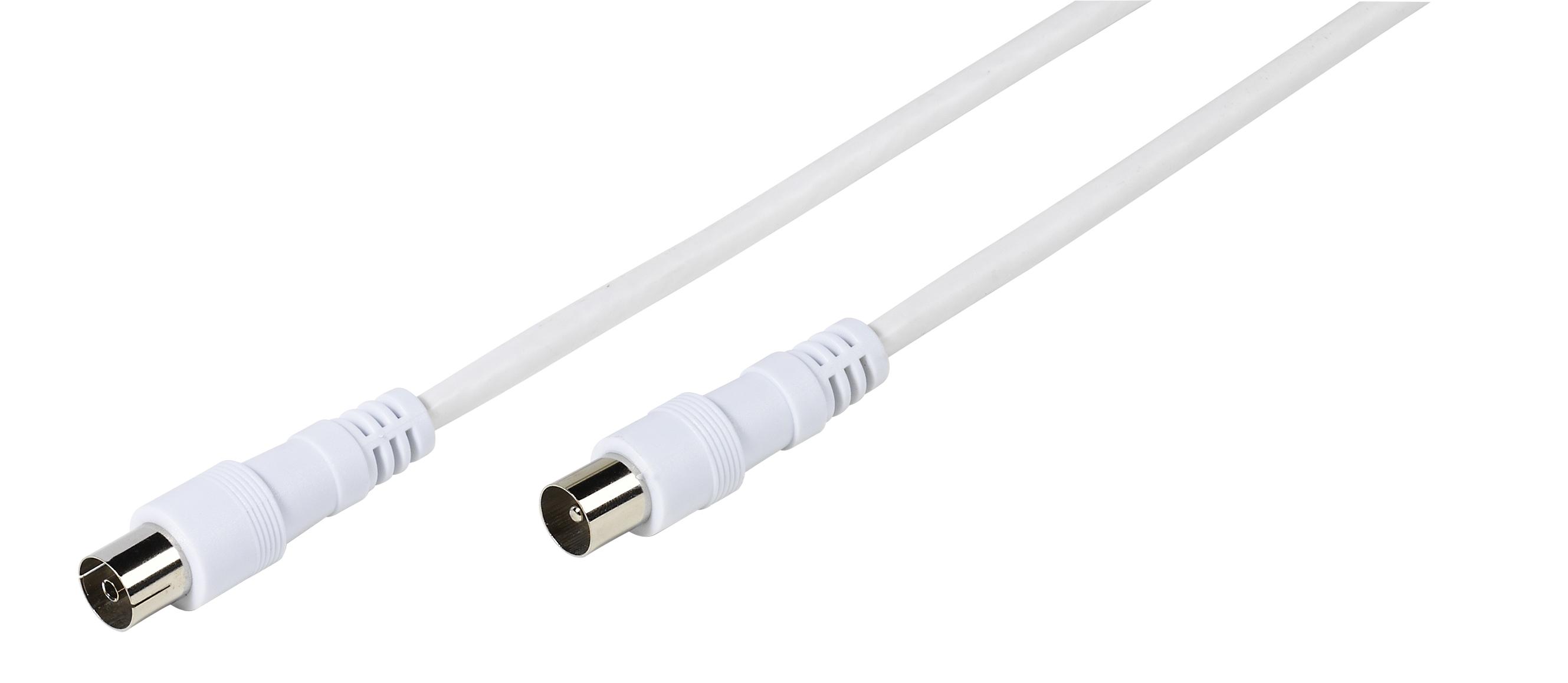 $$$Vivanco 48701 Антенен кабел с накрайници M-F 90 dB, 3 м, бял$$$ | JAR Computers $$$Vivanco 48701 Антенен кабел с накрайници M-F 90 dB, 3 м, бял$$$