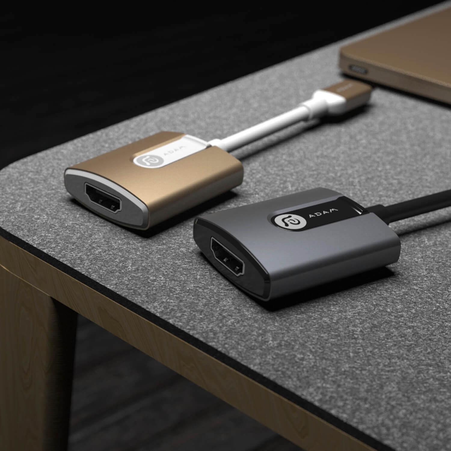 4K адаптер за свързване от USB-C към HDMI - Adam Elements 4K CASA H01 USB-C to HDMI Adapter Cable (тъмносив) | JAR Computers 4K адаптер за свързване от USB-C към HDMI - Adam Elements 4K CASA H01 USB-C to HDMI Adapter Cable (тъмносив)