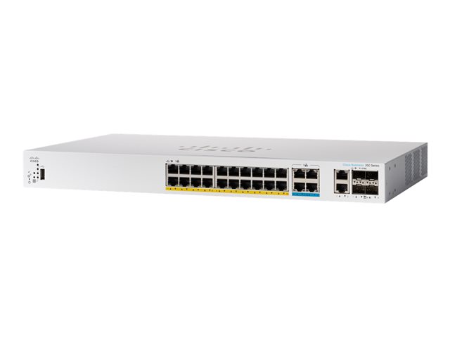 CISCO CBS350 Managed 4-port 2.5GE 20-port GE PoE 4x10G SFP+ | JAR Computers CISCO CBS350 Managed 4-port 2.5GE 20-port GE PoE 4x10G SFP+