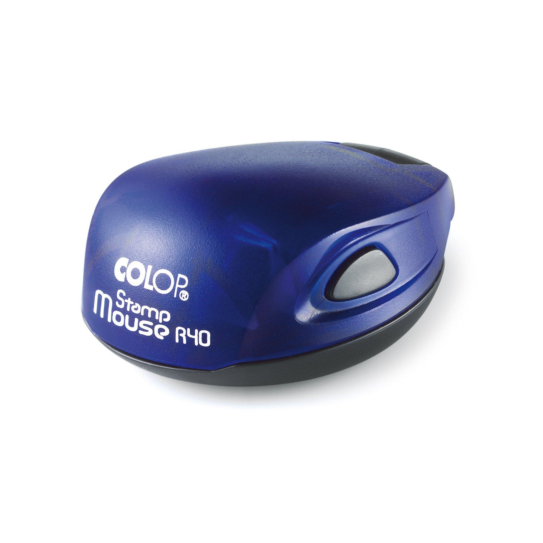 Colop Печат Stamp Mouse R 40, джобен, кръгъл, 40 mm, цвят индиго | JAR Computers Colop Печат Stamp Mouse R 40, джобен, кръгъл, 40 mm, цвят индиго