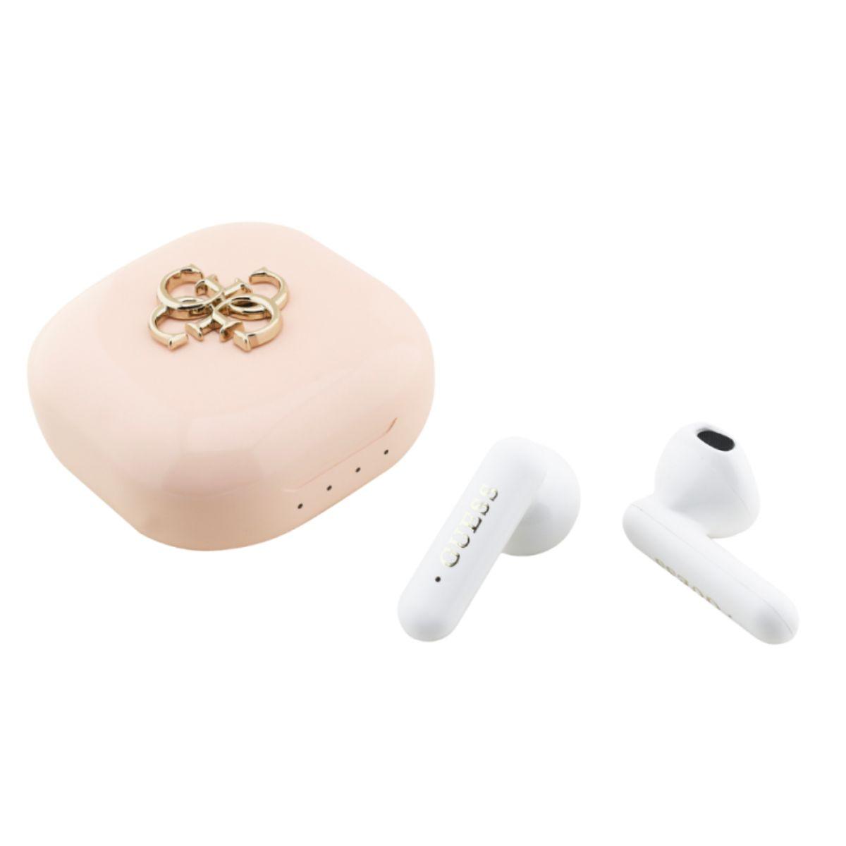 GUESS Bluetooth HF 4G Metal Logo TWS /розов/ - GUTWSJ7HE4GP | JAR Computers GUESS Bluetooth HF 4G Metal Logo TWS /розов/ - GUTWSJ7HE4GP