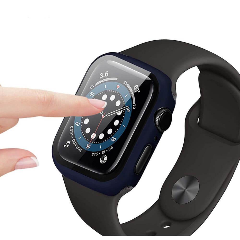 Качествен твърд кейс с вграден стъклен протектор за дисплея на Apple Watch 7 41мм, Apple Watch 8 41мм - JC Defense 360 Case (прозрачен) | JAR Computers Качествен твърд кейс с вграден стъклен протектор за дисплея на Apple Watch 7 41мм, Apple Watch 8 41мм - JC Defense 360 Case (прозрачен)