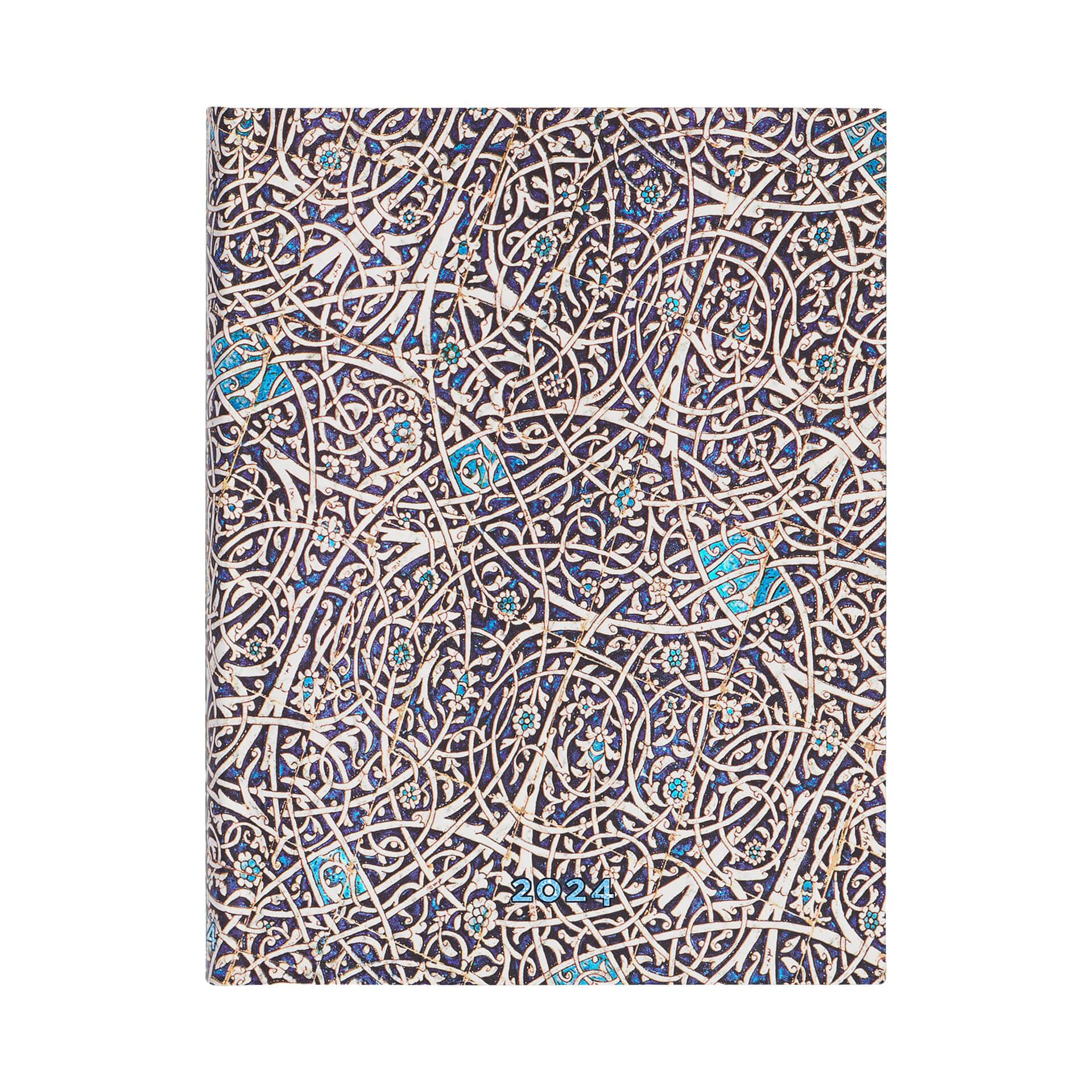 Paperblanks Планер Granada Turquoise, Ultra, Verso, твърда корица, 80 листа, за 2024 година