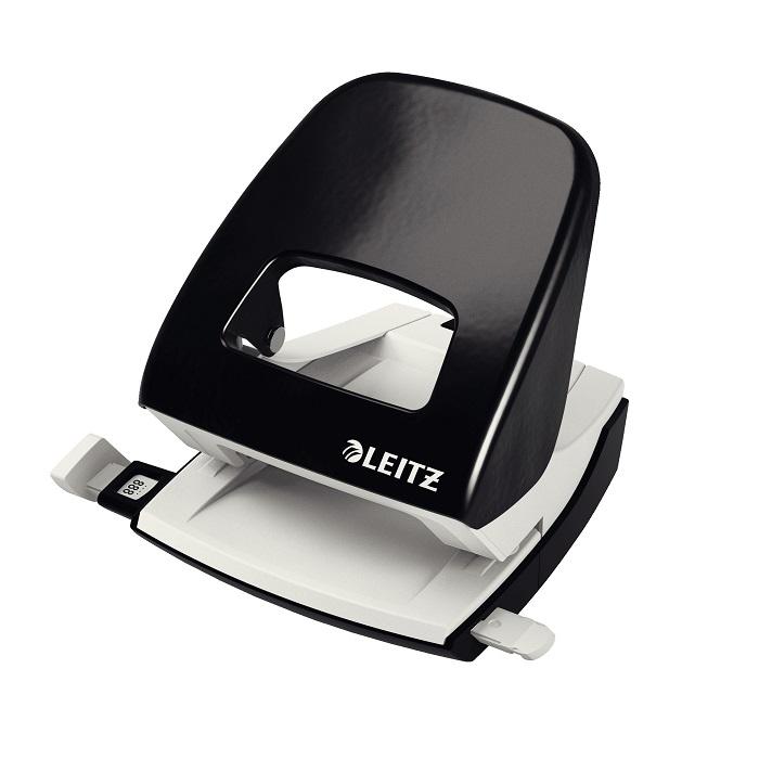 Перфоратор LEITZ 5008 NeXXt, за 30 л.(80 г), с ограничител, 98x109x121 мм, метален, черен | JAR Computers Перфоратор LEITZ 5008 NeXXt, за 30 л.(80 г), с ограничител, 98x109x121 мм, метален, черен