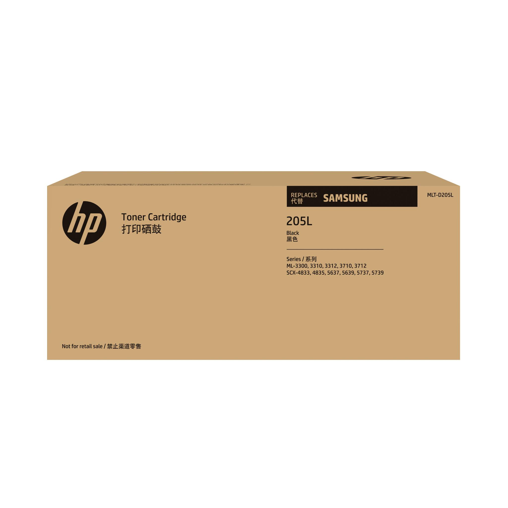 Samsung Оригинална тонер касета HP MLT-D205L с висок капацитет, черно | JAR Computers Samsung Оригинална тонер касета HP MLT-D205L с висок капацитет, черно