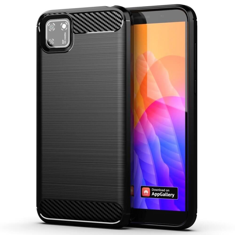 Силиконов (TPU) калъф за Huawei Y5p - Carbon TPU Case (черен) | JAR Computers Силиконов (TPU) калъф за Huawei Y5p - Carbon TPU Case (черен)