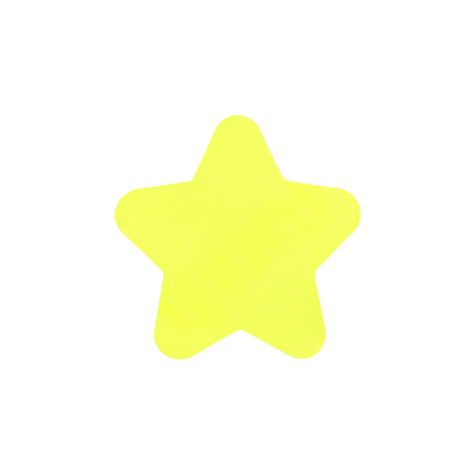 Stick'n Самозалепващи се листчета Звезда, неонови, жълти, 50 листа
