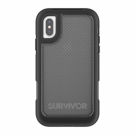 Защита от най-висок клас за iPhone XS,iPhone X - Griffin Survivor Extreme (черен-прозрачен) | JAR Computers Защита от най-висок клас за iPhone XS,iPhone X - Griffin Survivor Extreme (черен-прозрачен)