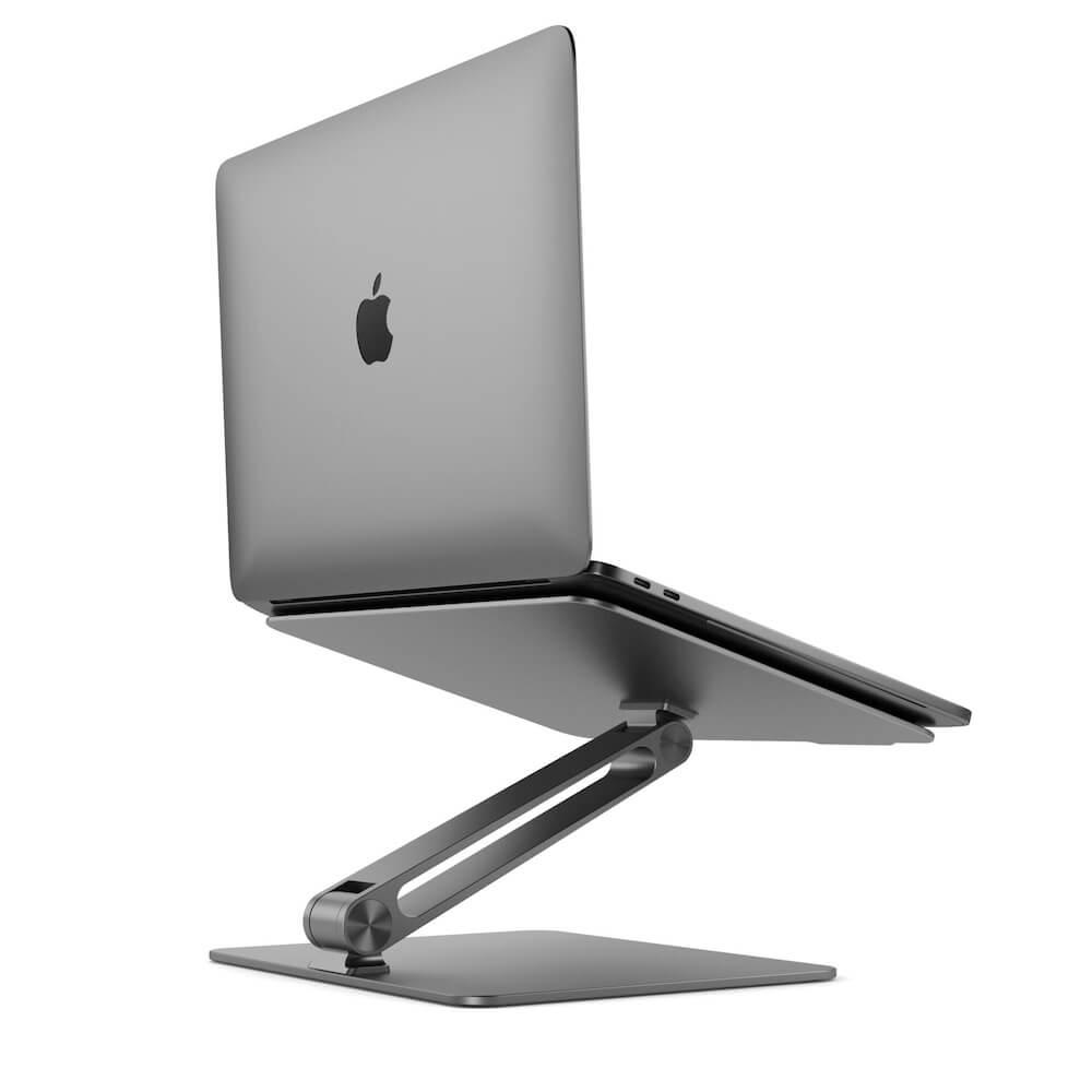 Alogic Elite Aluminum Laptop Stand - сгъваема алуминиева поставка за MacBook и лаптопи от 11 до 17 инча (тъмносив)