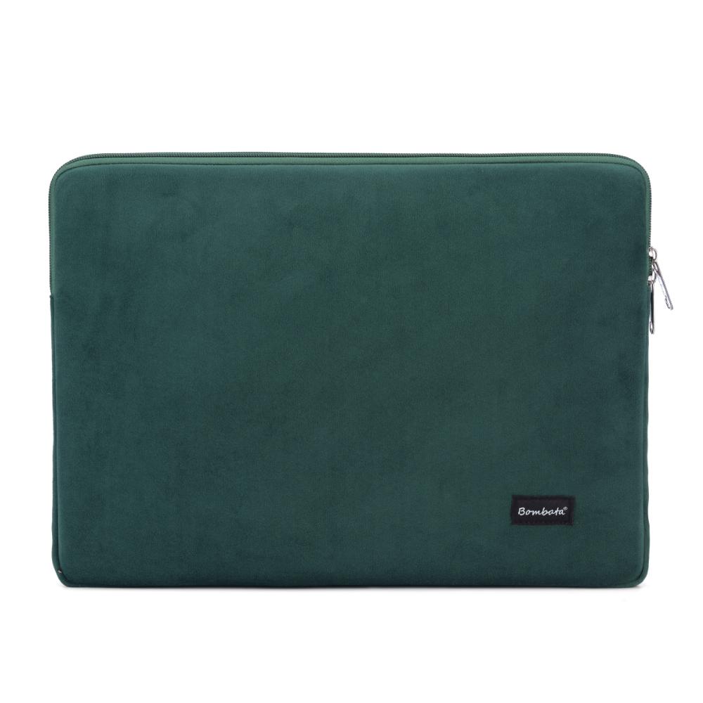 Чанта Bombata Sleeve Velvet 13-14 inch Green
