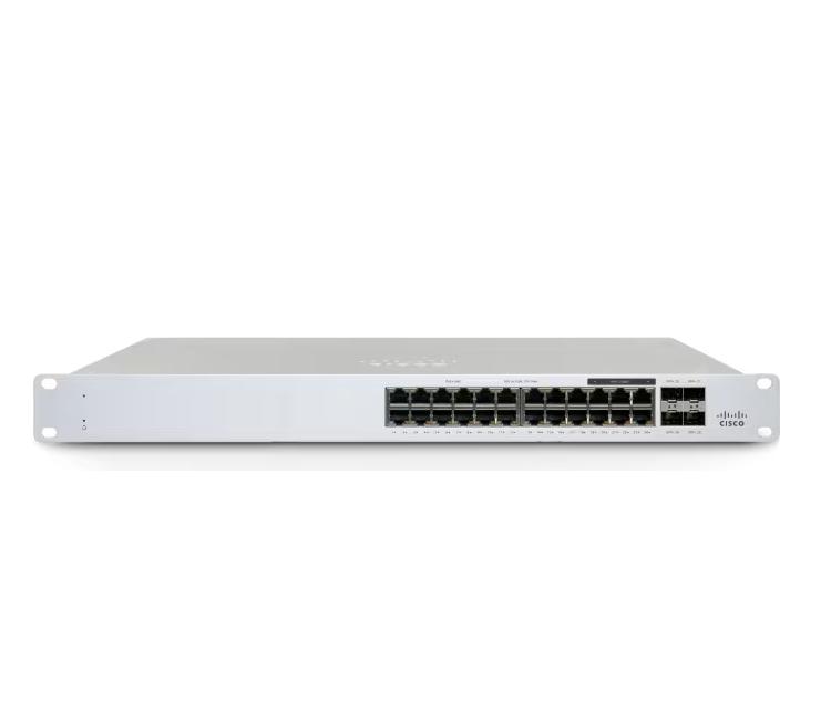 Cisco Meraki MS130-24X Cloud Mgd. 18GE + 6x(2.5GE) 370W PoE Switch | JAR Computers Cisco Meraki MS130-24X Cloud Mgd. 18GE + 6x(2.5GE) 370W PoE Switch