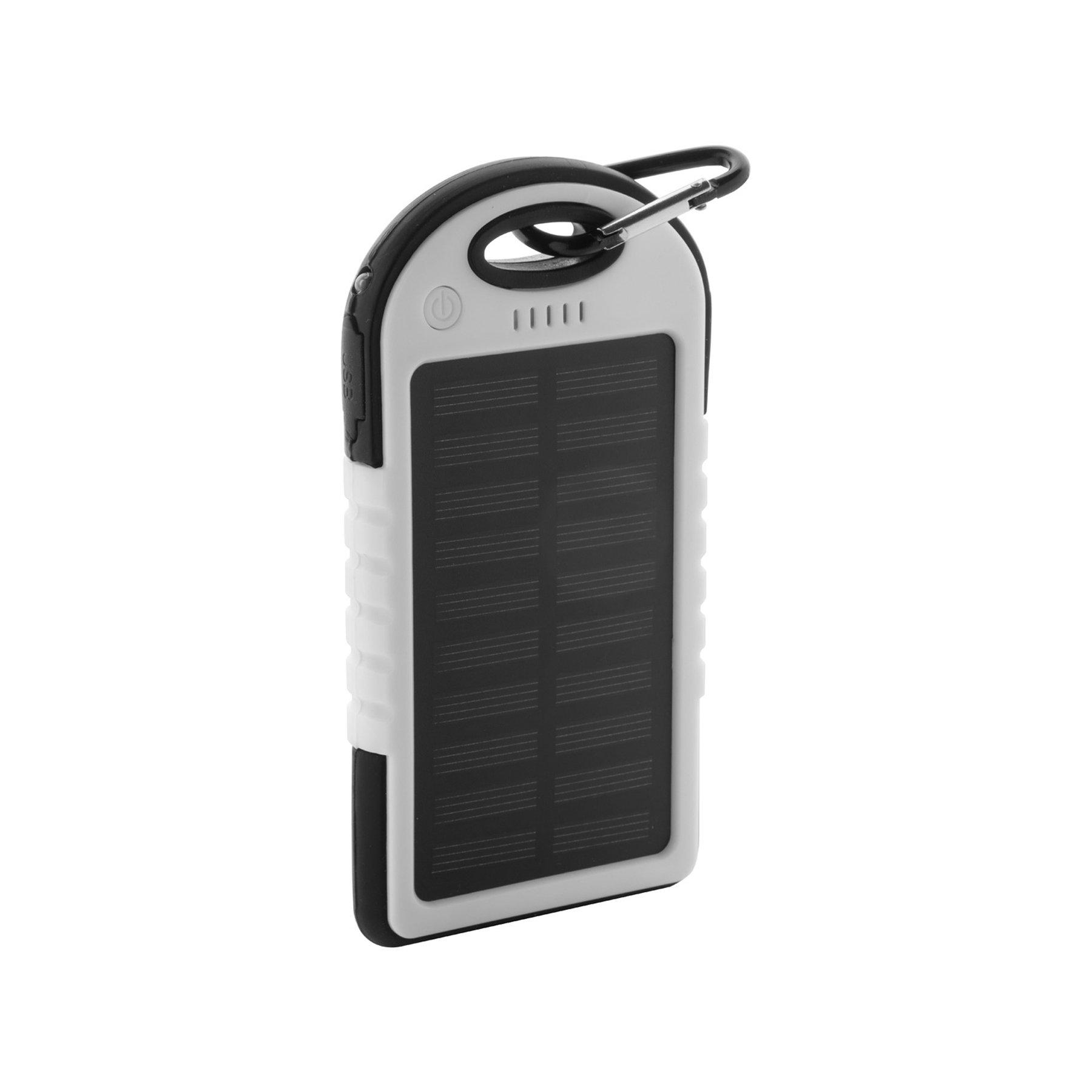 Cool Мобилна батерия Durabank Solar, 4000 mAh, бяло-черна