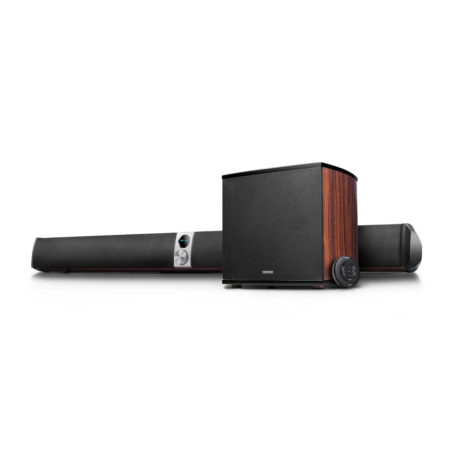 Edifier S70DB Hi-Res Audio Qualified Soundbar and Subwoofer - Hi-Res саундбар система и субуфер (червен) | JAR Computers Edifier S70DB Hi-Res Audio Qualified Soundbar and Subwoofer - Hi-Res саундбар система и субуфер (червен)