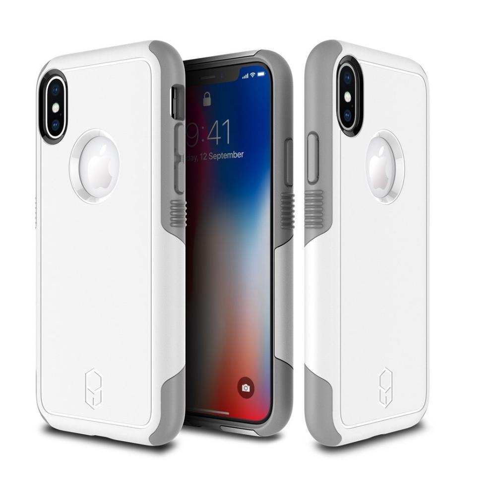 Хибриден удароустойчив калъф за iPhone XS, iPhone X (бял) - Patchworks Level Aegis Case | JAR Computers Хибриден удароустойчив калъф за iPhone XS, iPhone X (бял) - Patchworks Level Aegis Case