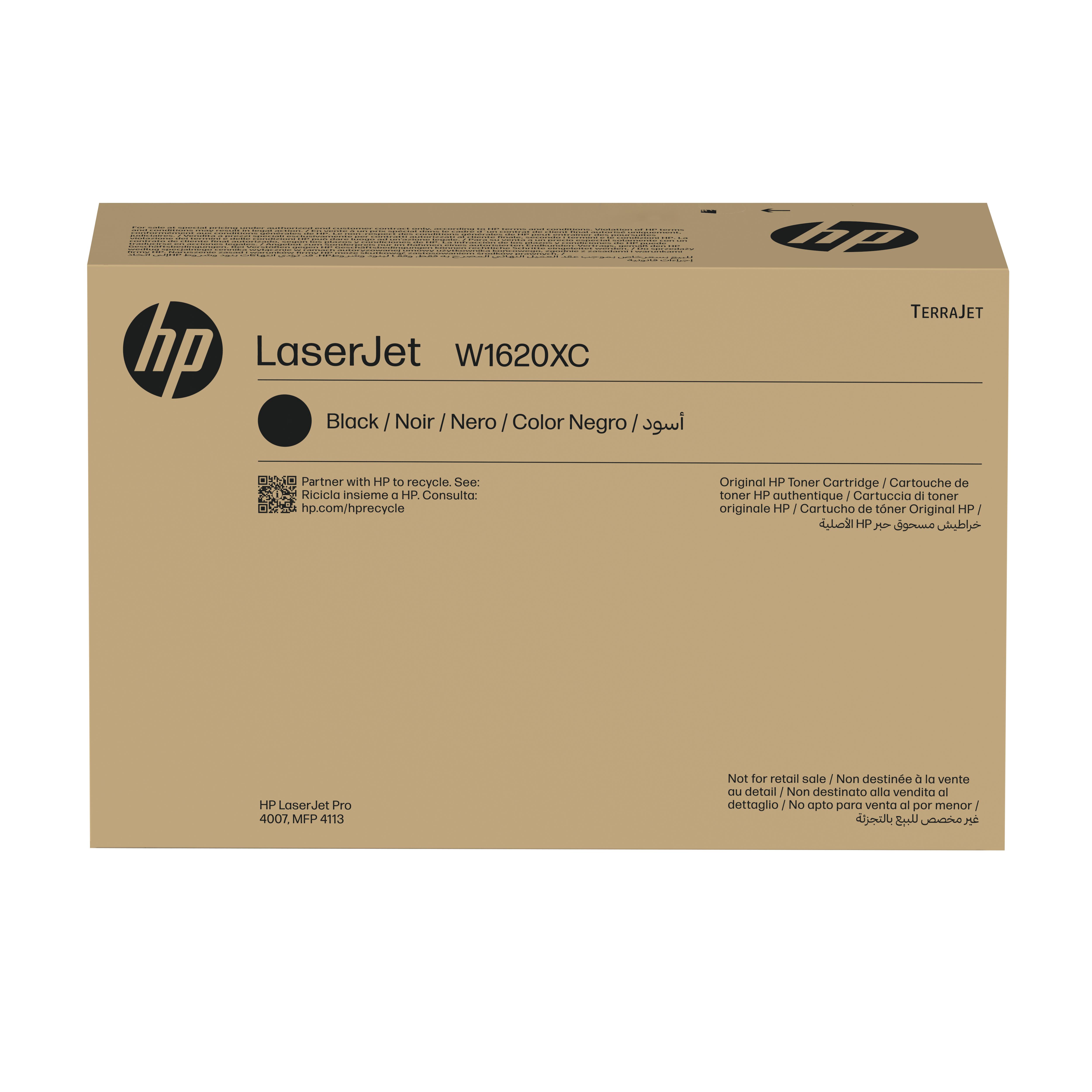HP W1620XC High Yield Black Contract Original LaserJet Toner Cartridge | JAR Computers HP W1620XC High Yield Black Contract Original LaserJet Toner Cartridge