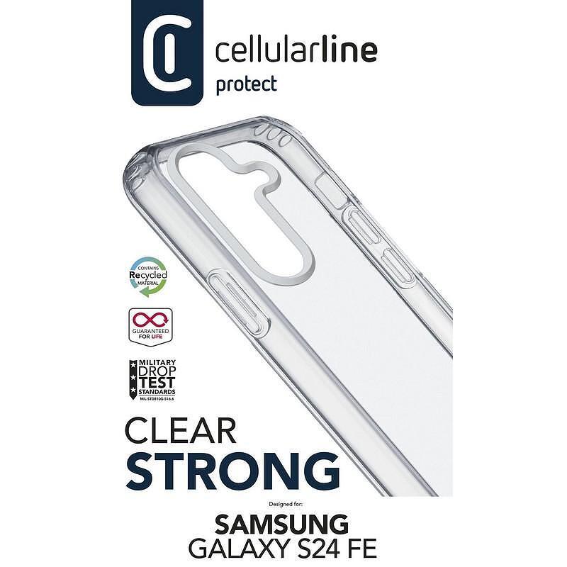 Калъф Cellularline Clear Strong Samsung Galaxy S24 FE