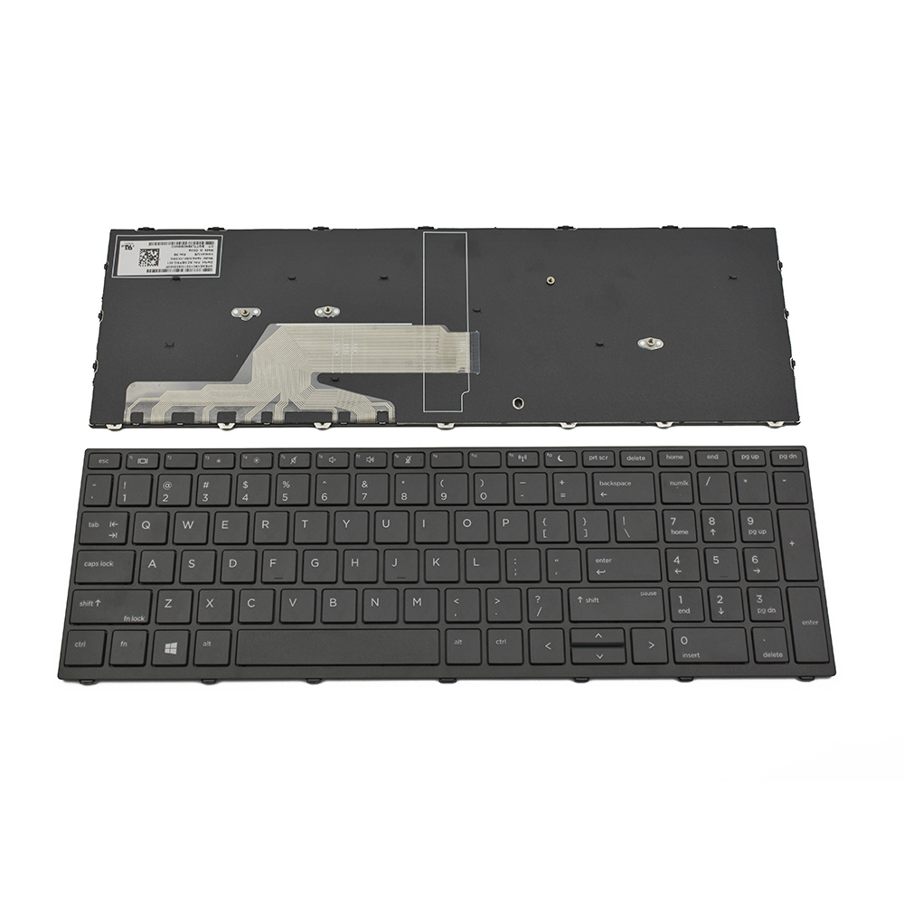 Клавиатура за лаптоп HP ProBook 450 G5 455 G5 470 G5 Черна с Черна Рамка / Black Frame Black | JAR Computers Клавиатура за лаптоп HP ProBook 450 G5 455 G5 470 G5 Черна с Черна Рамка / Black Frame Black