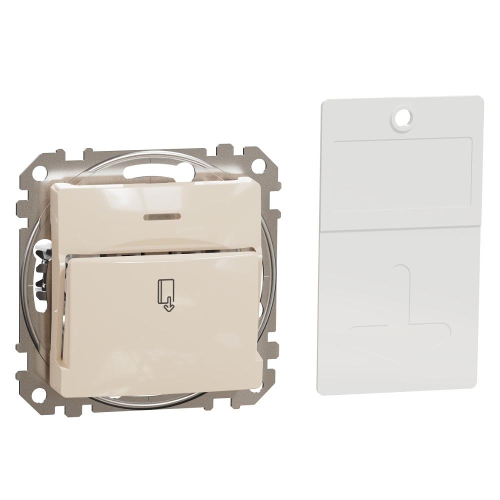 Ключ карта 10A с подсветка Крем - SCHNEIDER ELECTRIC Sedna Design SDD112121 | JAR Computers Ключ карта 10A с подсветка Крем - SCHNEIDER ELECTRIC Sedna Design SDD112121
