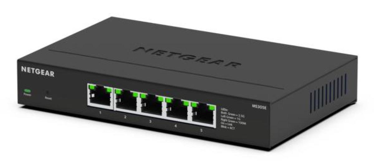 NETGEAR MS305E Unmanaged 2.5G Ethernet (100/1000/2500) Black | JAR Computers NETGEAR MS305E Unmanaged 2.5G Ethernet (100/1000/2500) Black