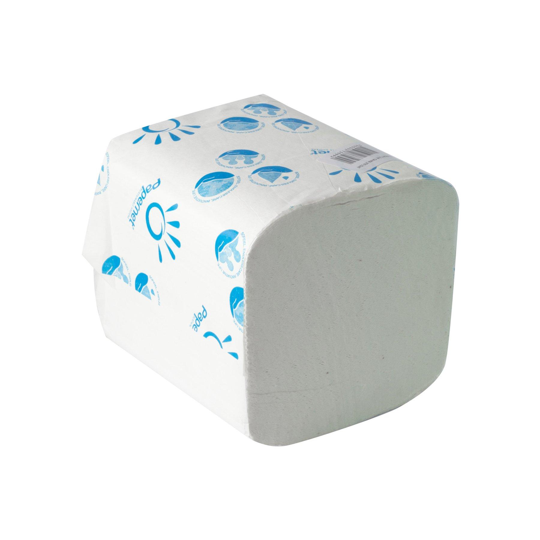 Тоалетна хартия Papernet Virgin, на пачка, двупластова, 224 къса | JAR Computers Тоалетна хартия Papernet Virgin, на пачка, двупластова, 224 къса