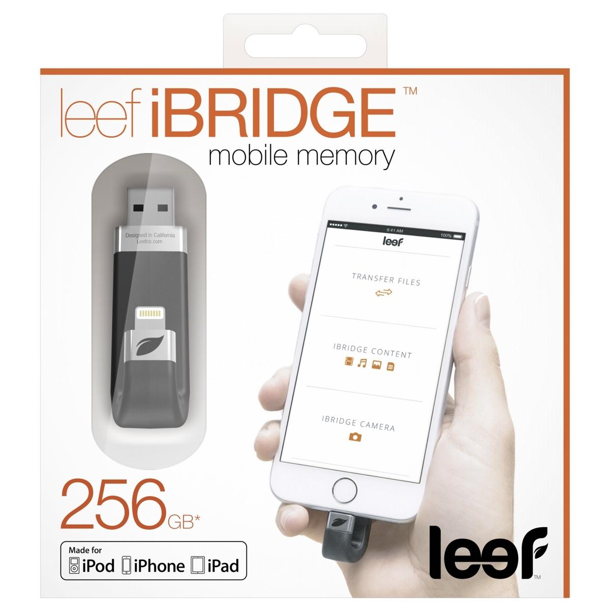 Външна памет за iPhone, iPad, iPod с Lightning - Leef iBRIDGE Mobile Memory 256GB (256GB) | JAR Computers Външна памет за iPhone, iPad, iPod с Lightning - Leef iBRIDGE Mobile Memory 256GB (256GB)