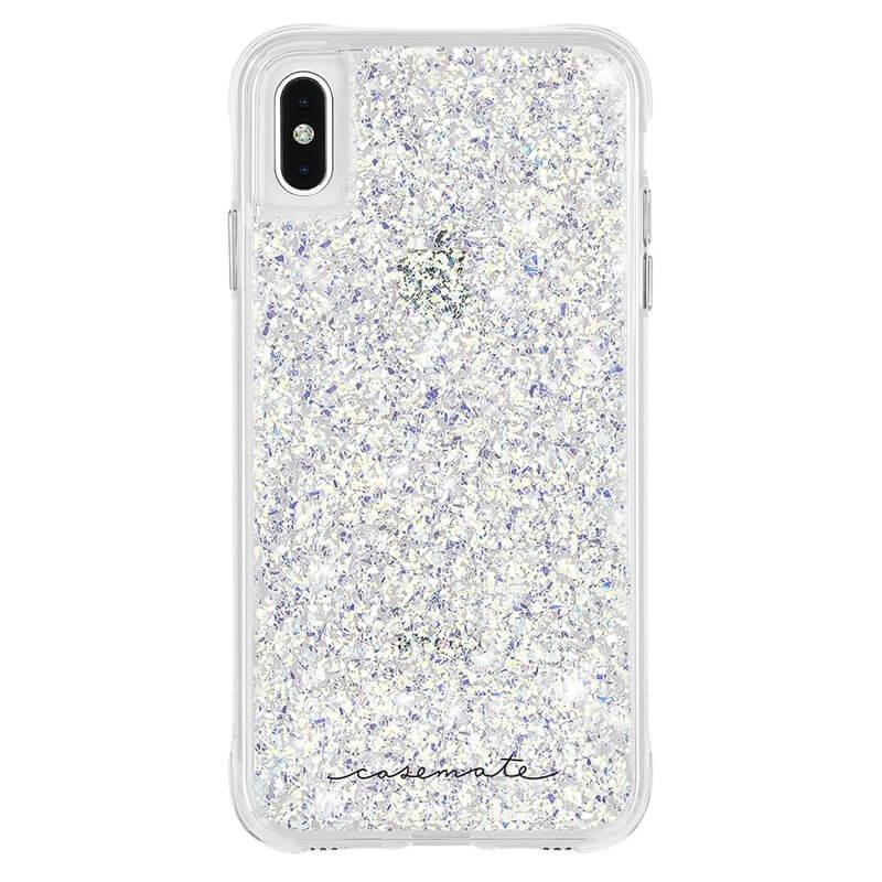 Дизайнерски кейс с истински перлени нишки и висока защита за iPhone XS Max - CaseMate Twinkle Case (бял) | JAR Computers Дизайнерски кейс с истински перлени нишки и висока защита за iPhone XS Max - CaseMate Twinkle Case (бял)
