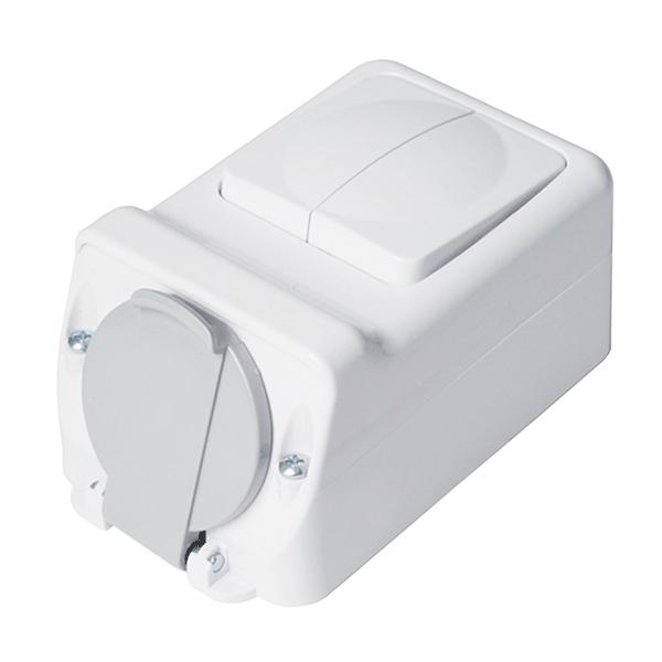 К-Т + КЛЮЧ СХ.5 ОТКРИТ МОНТАЖ 16А 250V БЯЛ, IP44 | JAR Computers К-Т + КЛЮЧ СХ.5 ОТКРИТ МОНТАЖ 16А 250V БЯЛ, IP44