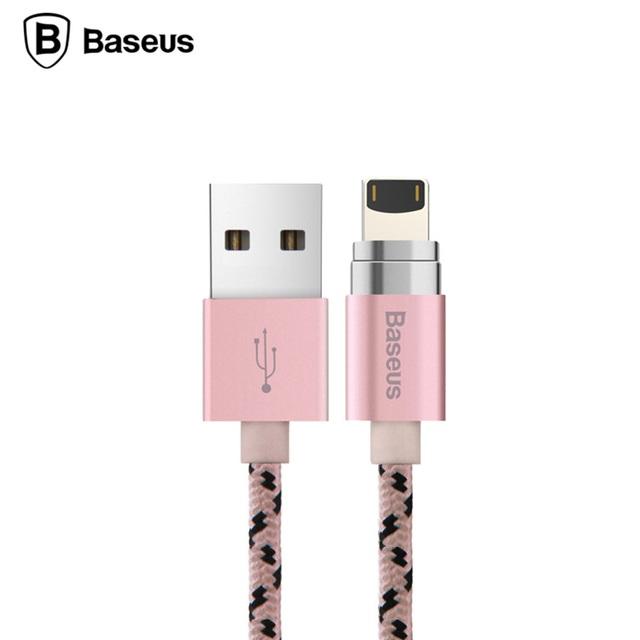 Кабел с магнитен конектор за Apple продукти с Lightning - Baseus Magnetic Cable (розово злато) | JAR Computers Кабел с магнитен конектор за Apple продукти с Lightning - Baseus Magnetic Cable (розово злато)