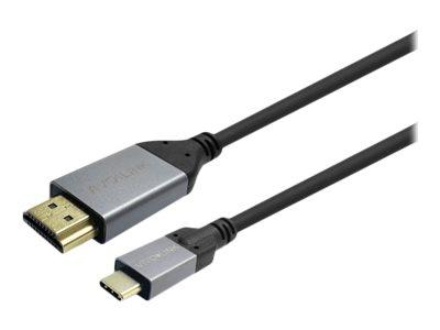 КАБЕЛ VIVOLINK USB-C to HDMI - 5m - Black - PN PROUSBCHDMIMM5 | JAR Computers КАБЕЛ VIVOLINK USB-C to HDMI - 5m - Black - PN PROUSBCHDMIMM5