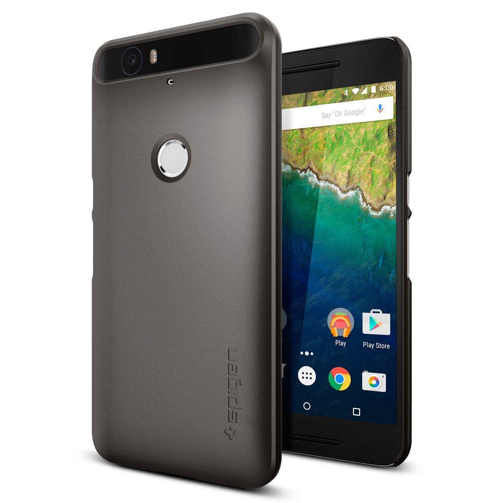 Качествен кейс за Huawei Google Nexus 6P - Spigen Thin Fit Case (сив) | JAR Computers Качествен кейс за Huawei Google Nexus 6P - Spigen Thin Fit Case (сив)